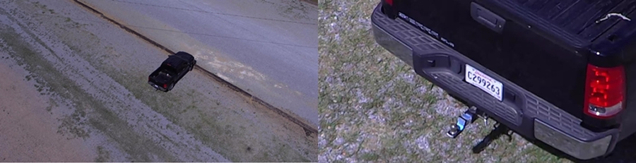 police drone with zoom camera